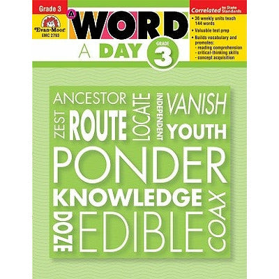 A Word a Day Grade 3 by Evan-Moor Educational Publishers