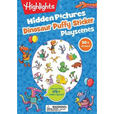 Dinosaur Hidden Pictures Puffy Sticker Playscenes by Highlights