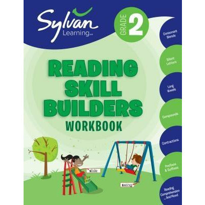 2nd Grade Reading Skill Builders Workbook: Consonant Blends, Silent Letters, Long Vowels, Compounds, Contractions, Prefixes and Suffixes, Reading Comp by Sylvan Learning