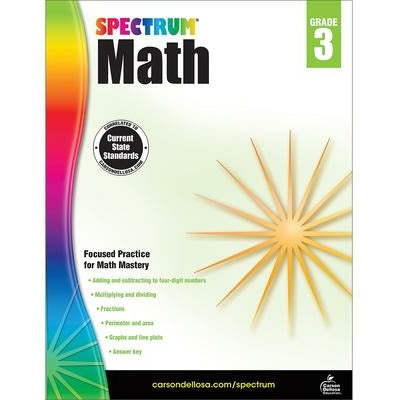 Spectrum Math Workbook, Grade 3 by Spectrum