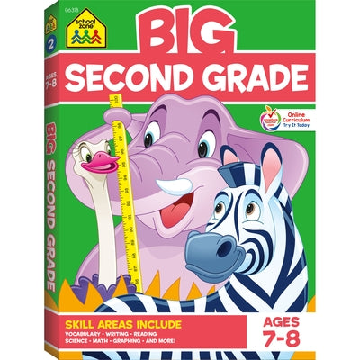 School Zone Big Second Grade Workbook by School Zone