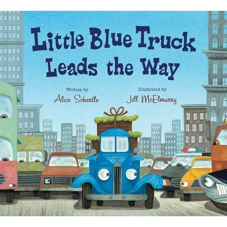 Little Blue Truck Leads the Way Board Book by Alice Schertle