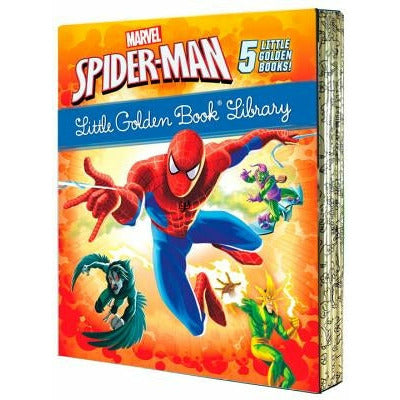 Spider-Man Little Golden Book Library (Marvel): Spider-Man!; Trapped by the Green Goblin; The Big Freeze!; High Voltage!; Night of the Vulture! by Various