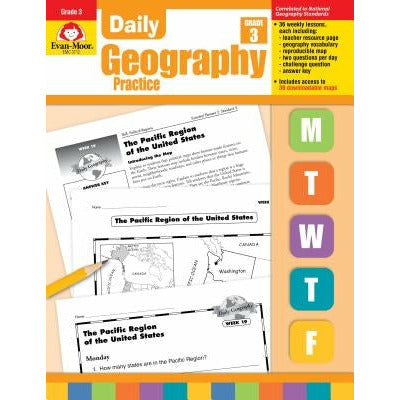 Daily Geography Practice Grade 3: EMC 3712 by Evan-Moor Educational Publishers