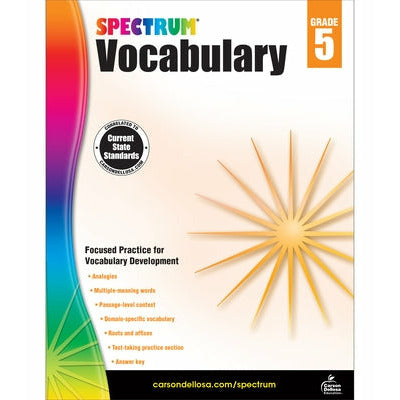 Spectrum Vocabulary, Grade 5 by Spectrum