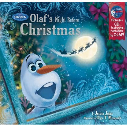 Frozen Olaf's Night Before Christmas Book & CD by Disney Book Group