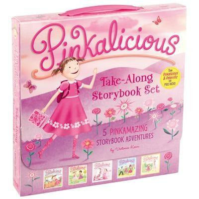 The Pinkalicious Take-Along Storybook Set: Tickled Pink, Pinkalicious and the Pink Drink, Flower Girl, Crazy Hair Day, Pinkalicious and the New Teache by Victoria Kann