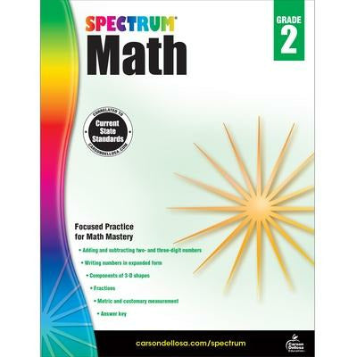 Spectrum Math Workbook, Grade 2 by Spectrum
