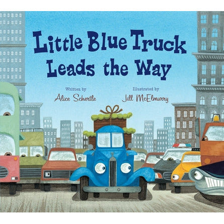 Little Blue Truck Leads the Way Padded Board Book by Alice Schertle