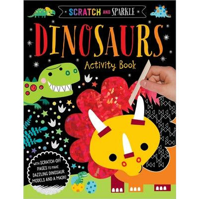 Scratch and Sparkle Dinosaurs Activity Book by Elanor Best