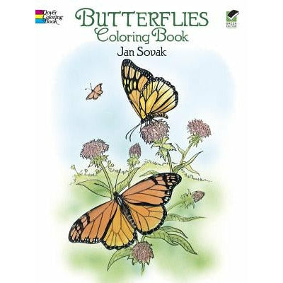 Butterflies Coloring Book by Jan Sovak