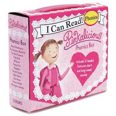 Pinkalicious 12-Book Phonics Fun!: Includes 12 Mini-Books Featuring Short and Long Vowel Sounds by Victoria Kann