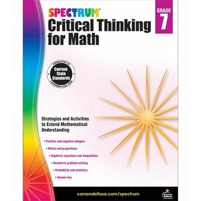 Spectrum Critical Thinking for Math, Grade 7 by Spectrum