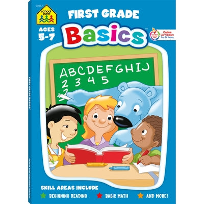 School Zone First Grade Basics 96-Page Workbook by School Zone