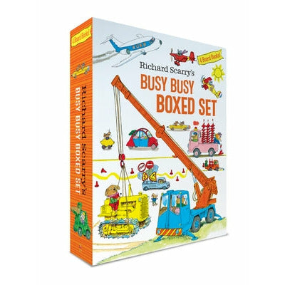 Richard Scarry's Busy Busy Boxed Set: Busy Busy Airport; Busy Busy Cars and Trucks; Busy Busy Construction Site; Busy Busy Farm by Richard Scarry