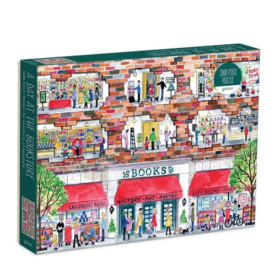Michael Storrings a Day at the Bookstore 1000 Piece Puzzle by Michael Storrings