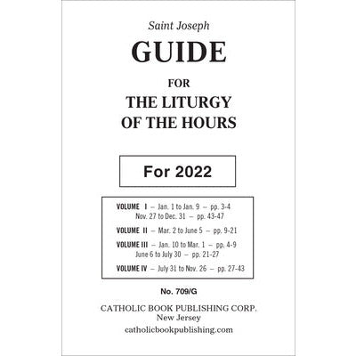 Liturgy of the Hours Guide for 2022 (Large Type) by Catholic Book Publishing Corp