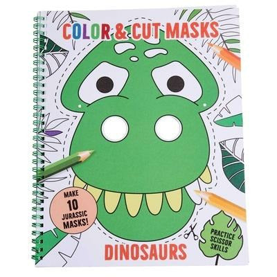 Color & Cut Masks: Dinosaurs by Insight Kids