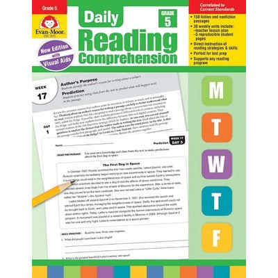 Daily Reading Comprehension, Grade 5 Teacher Edition by Evan-Moor Corporation