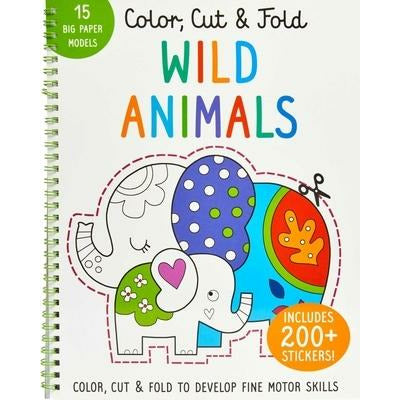 Color, Cut, and Fold: Wild Animals by Insight Kids