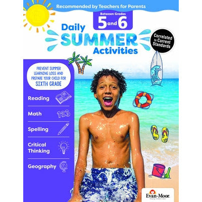 Daily Summer Activities: Moving from 5th Grade to 6th Grade, Grades 5-6 by Evan-Moor Educational Publishers