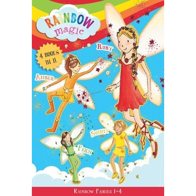 Rainbow Fairies: Books 1-4: Ruby the Red Fairy, Amber the Orange Fairy, Sunny the Yellow Fairy, Fern the Green Fairy by Daisy Meadows