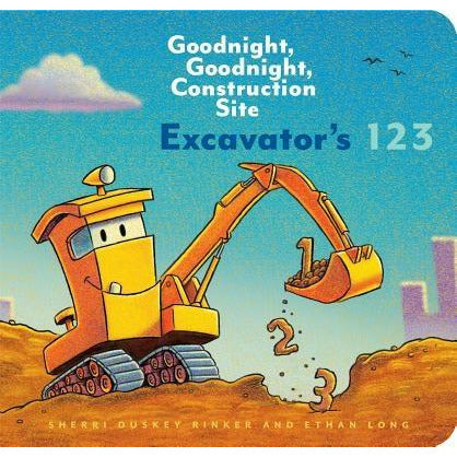 Excavator's 123: Goodnight, Goodnight, Construction Site (Counting Books for Kids, Learning to Count Books, Goodnight Book) by Sherri Duskey Rinker