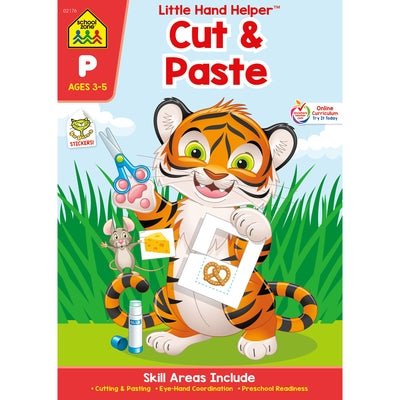 School Zone Cut & Paste Workbook with Stickers by School Zone