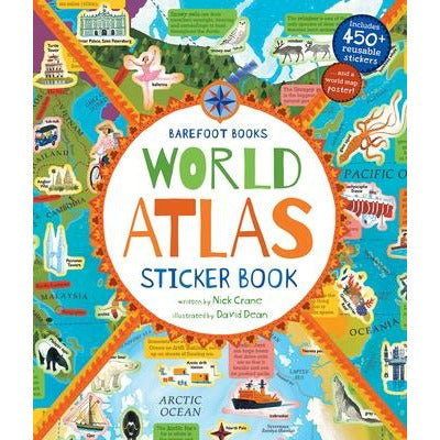 Barefoot Books World Atlas Sticker Book by David Dean