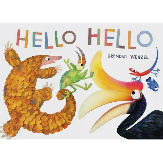 Hello Hello (Books for Preschool and Kindergarten, Poetry Books for Kids) by Brendan Wenzel