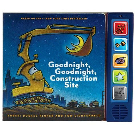 Goodnight Goodnight Construction Site Sound Book: (Construction Books for Kids, Books with Sound for Toddlers, Children's Truck Books, Read Aloud Book by Sherri Duskey Rinker