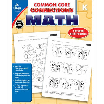 Common Core Connections Math, Grade K by Carson Dellosa Education