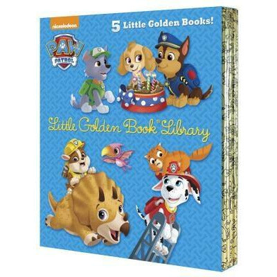 Paw Patrol Little Golden Book Library (Paw Patrol): Itty-Bitty Kitty Rescue; Puppy Birthday!; Pirate Pups; All-Star Pups!; Jurassic Bark! by Various
