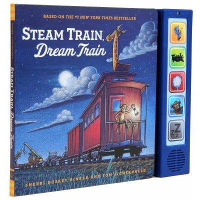Steam Train Dream Train Sound Book: (Sound Books for Baby, Interactive Books, Train Books for Toddlers, Children's Bedtime Stories, Train Board Books) by Sherri Duskey Rinker
