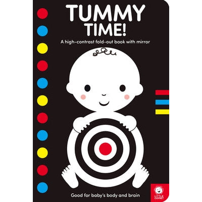 Tummy Time!: A High-Contrast Fold-Out Book with Mirror by Mama Makes Books