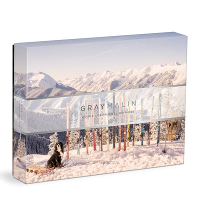 Gray Malin the Winter Holiday 500 Piece Double Sided Puzzle by Galison Mudpuppy
