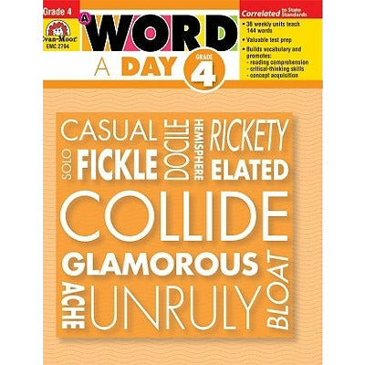 A Word a Day Grade 4 by Evan-Moor Educational Publishers